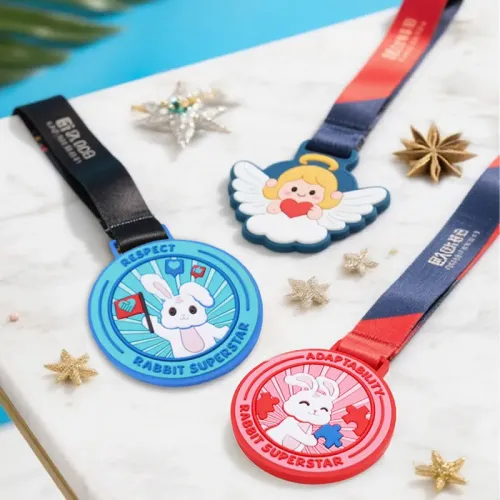 Custom Soft PVC Medal - Eco-Friendly Flexible Award for Kids & Fun Runs