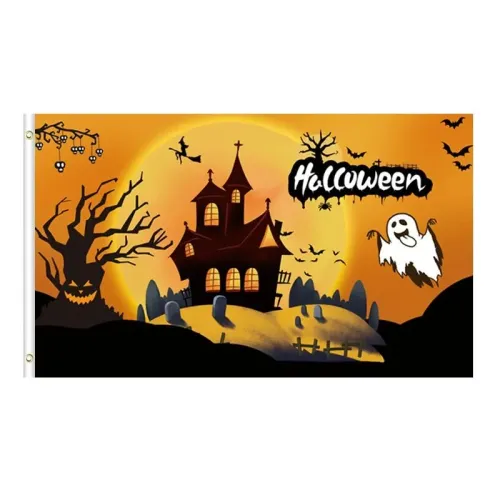 Outdoor Halloween Flag Weatherproof Garden Decor