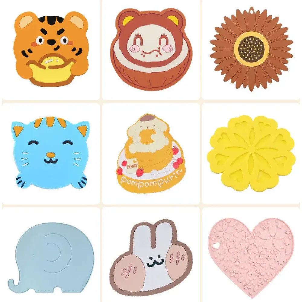Custom PVC Coasters - Washable Non-Slip Heat Resistant Table Protectors