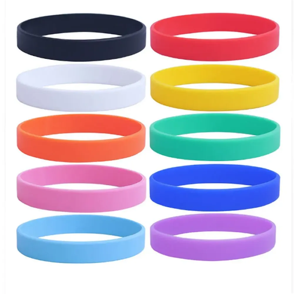 Printed Silicone Wristband - Full Color Custom Logo Printed Silicone Wristbands Bulk for Events