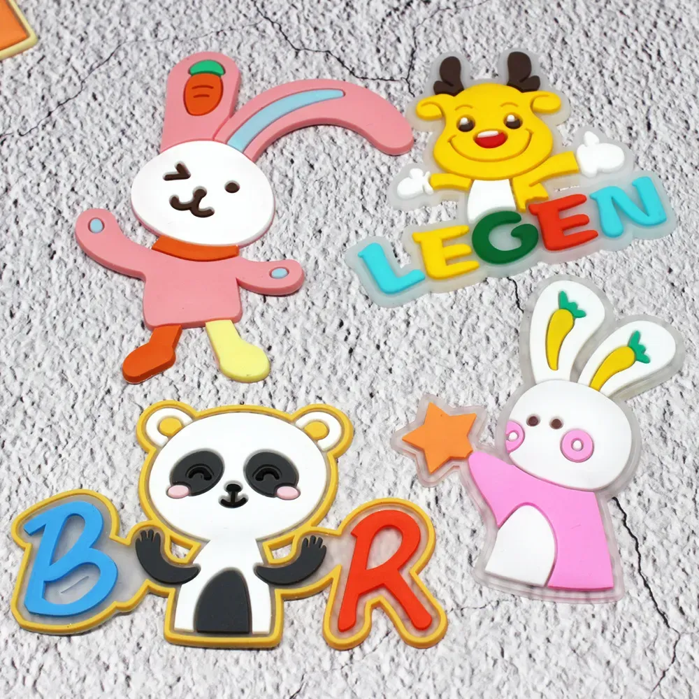 Carton PVC Patches - Soft Rubber Patches for Promotional Gifts