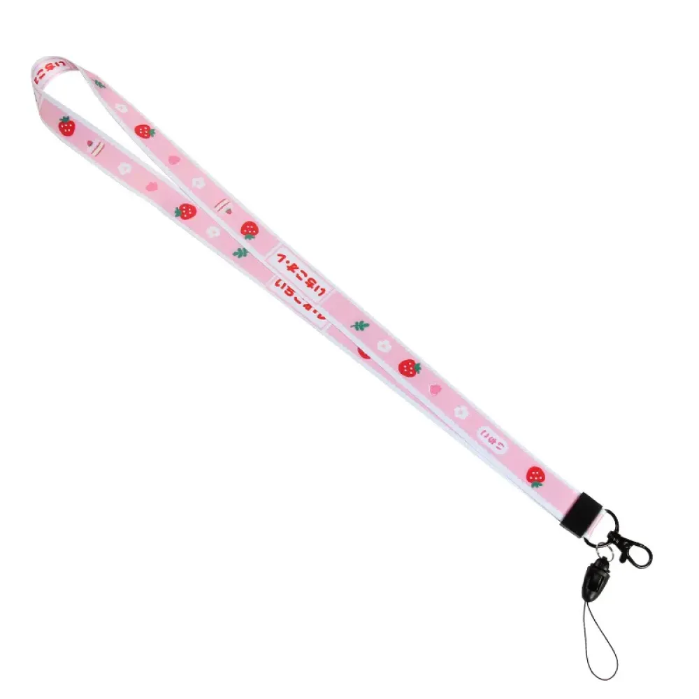Cartoon Heat Transfer Lanyard Gift