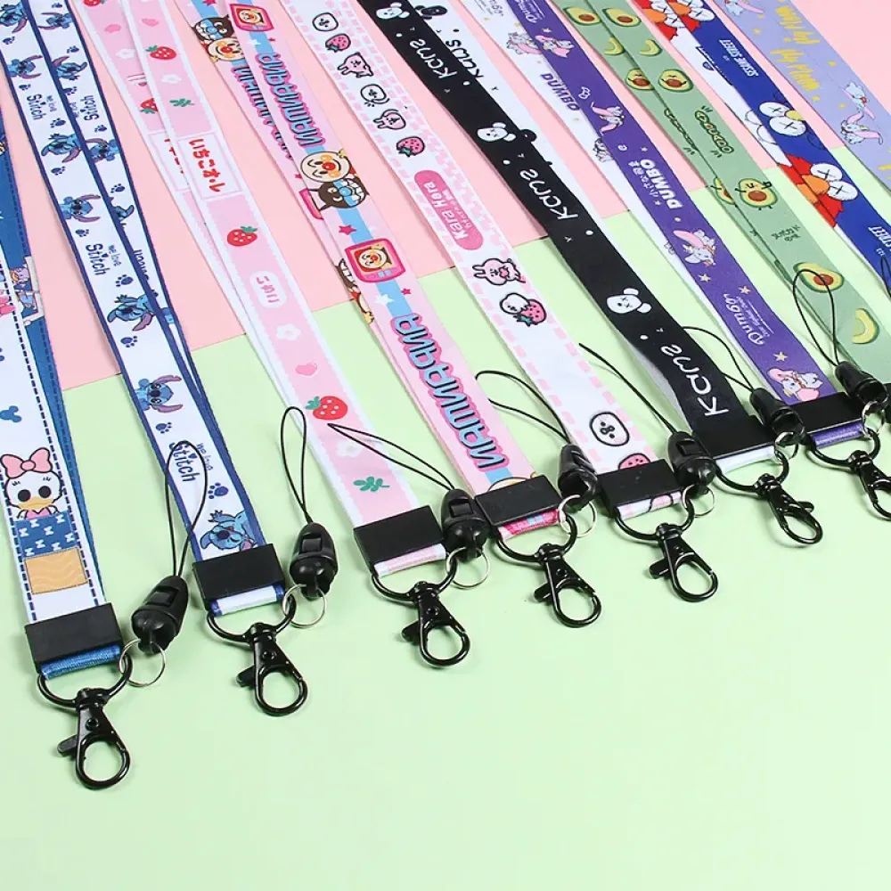 Cartoon Heat Transfer Lanyard Gift