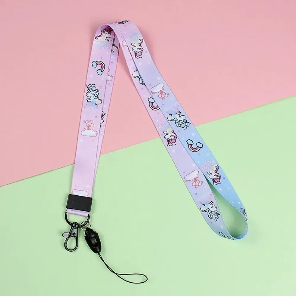 Cartoon Heat Transfer Lanyard Gift