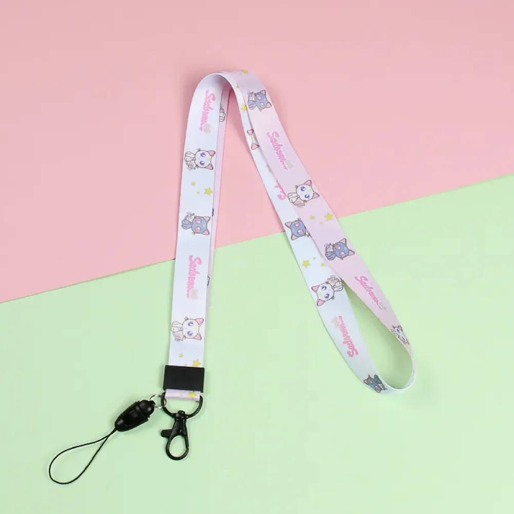 Cartoon Heat Transfer Lanyard Gift