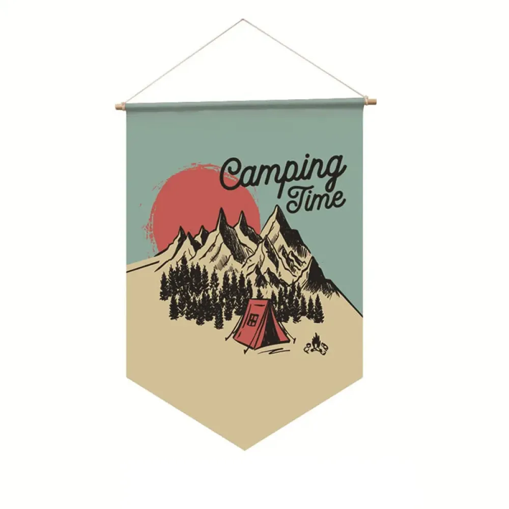 Outdoor Camping Canvas Printing Flag Quick Dry Lightweight