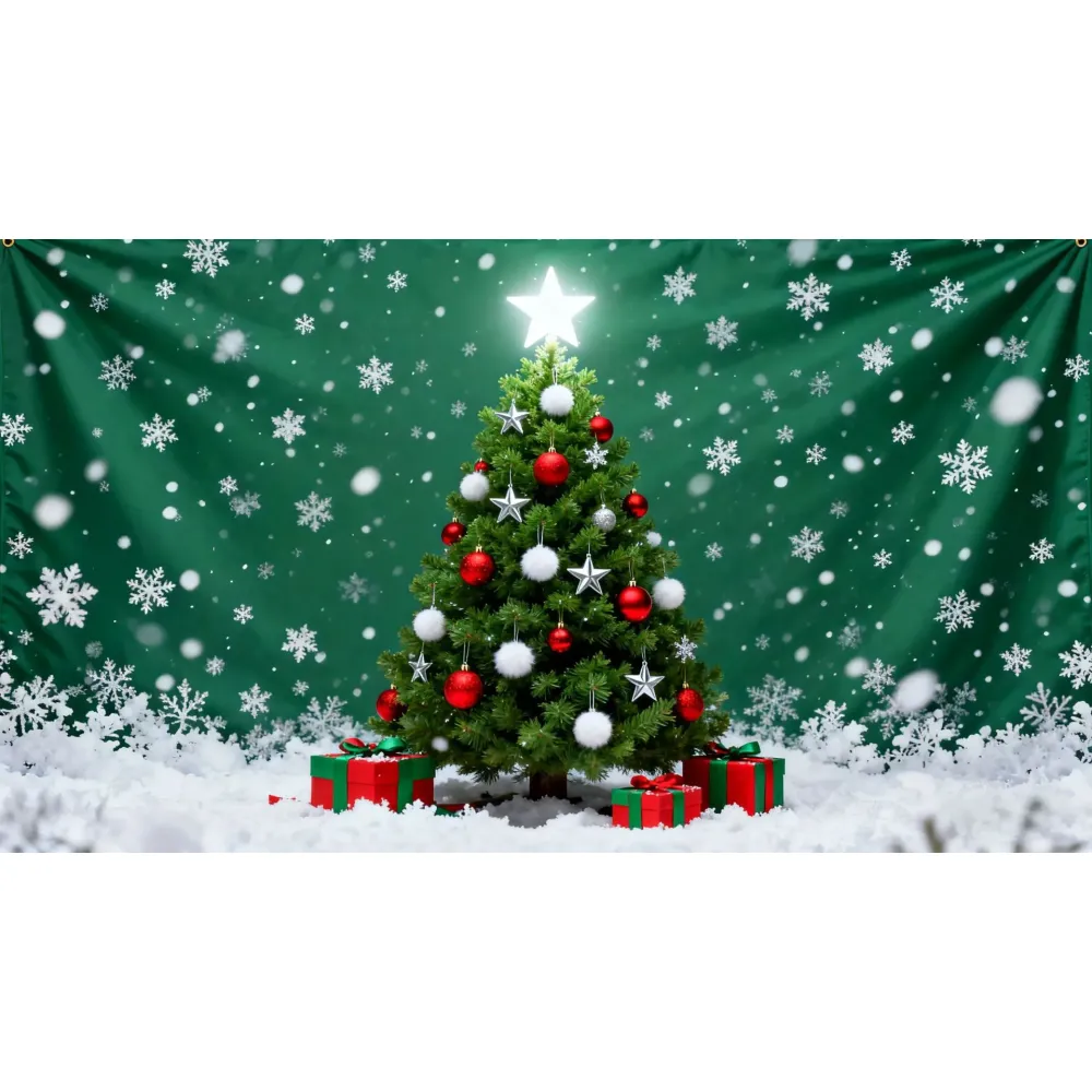 Christmas Flag Weatherproof Hanging Display Flag