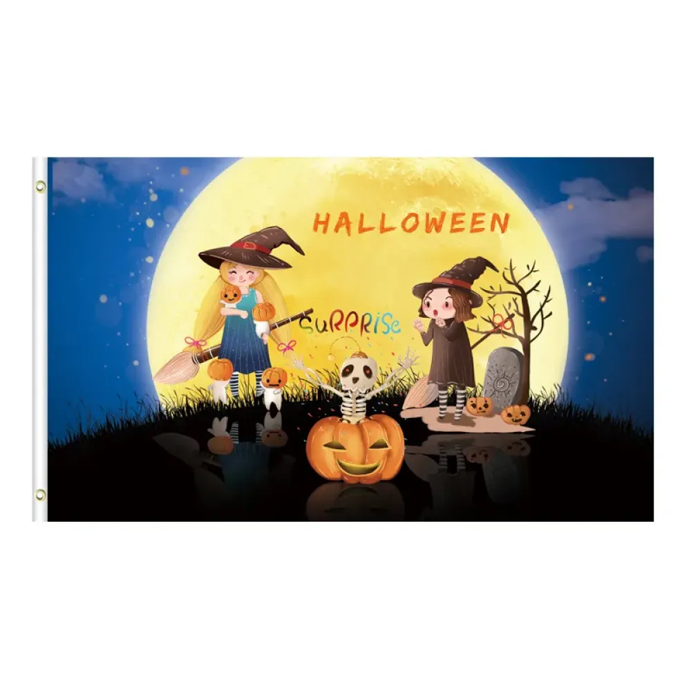 Outdoor Halloween Flag Weatherproof Garden Decor
