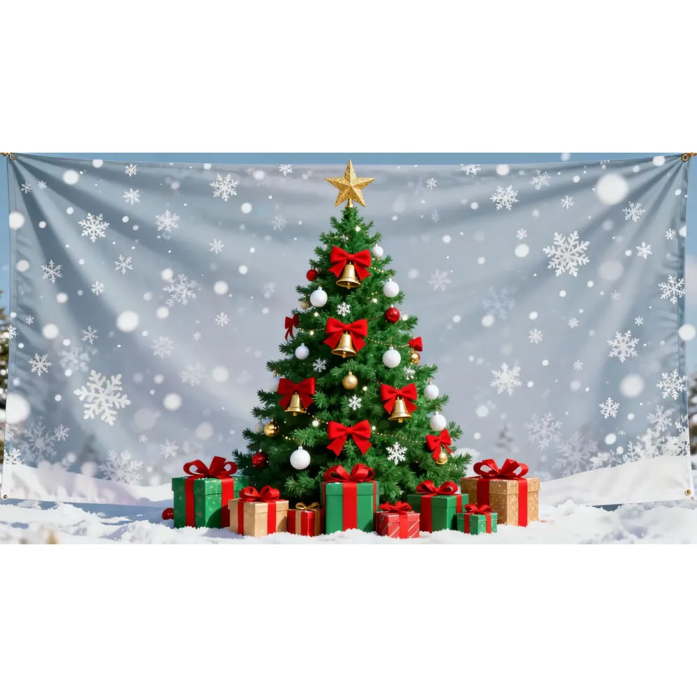 Christmas Flag Weatherproof Hanging Display Flag