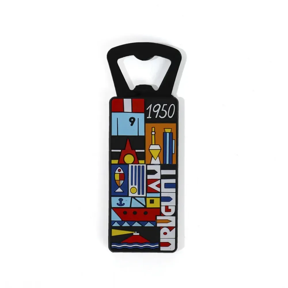 Durable 3D PVC Bottle Opener with Soft Non-Scratch Surface