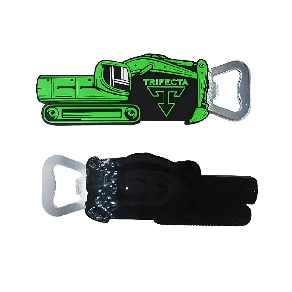 Durable 3D PVC Bottle Opener with Soft Non-Scratch Surface