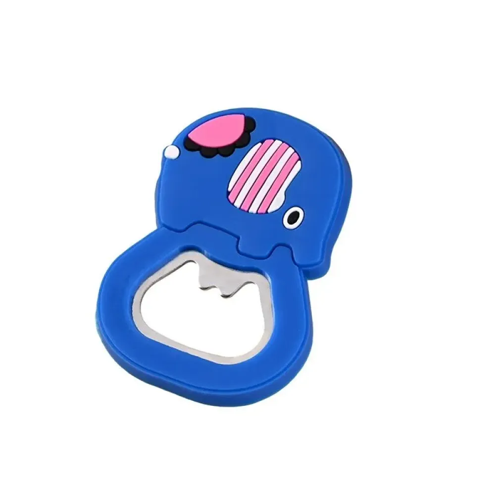 Cute Cartoon PVC Bottle Opener for Daily Kitchen Use